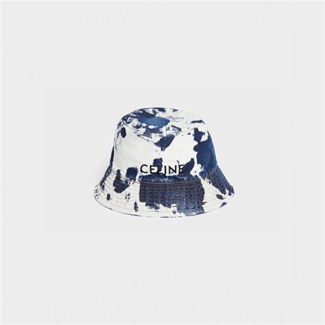 celine bucket hat camo|designer denim bucket hat.